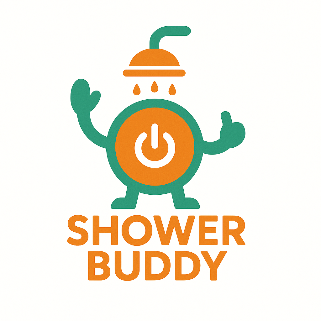 Shower Buddy – Hands-Free Timed Push-Button Shower Holder