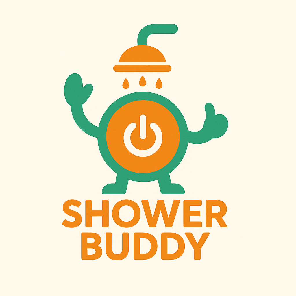 Shower Buddy – Hands-Free Timed Push-Button Shower Holder