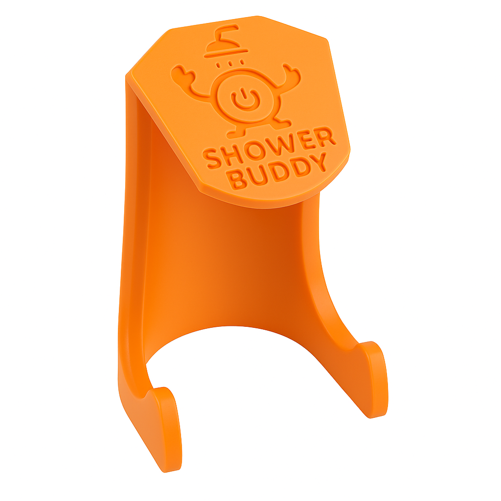 Shower Buddy – Hands-Free Timed Push-Button Shower Holder